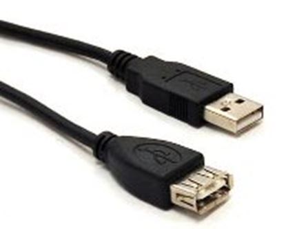 Imagen de PAQ. C/5 - DTC - B-ROBOTIX - CABLE USB V2.0, EXTENSIÓN, MACHO - HEMBRA, 1.8 M