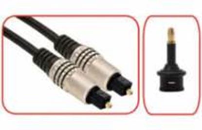 Imagen de PAQ. C/2 - STEREN - CABLE DE FIBRA ÓPTICA PARA AUDIO DIGITAL, DE 1,8 M 