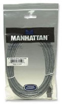 Imagen de PAQ. C/2 - MANHATTAN - CABLE USB V2.0 A-B  5.0M, PLATA                                       