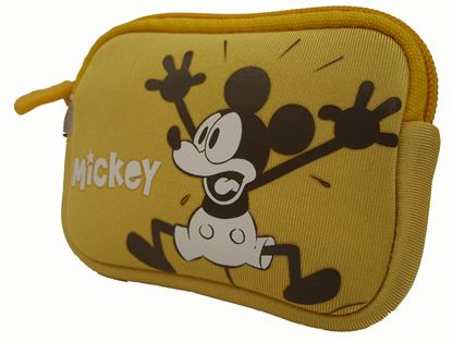 Imagen de PAQ. C/2 - DTC - GENÉRICO - FUNDA CÁMARA DIGITAL MICKEY SLIM AMARILLA