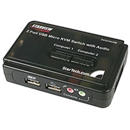 Imagen de STARTECH - JUEGO KIT CONMUTADOR KVM 2 PUERTOS USB AUDIO VIDEO VGA CABL.S