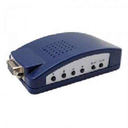Imagen de DTC - OEM - CONVERTIDOR DE PC A TV NEGRO CON ALIMENTACION VIA USB