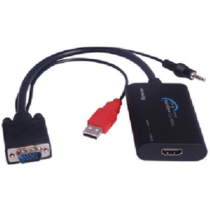 Imagen de DTC - GENÉRICO - CONVERTIDOR VGA A HDMI C/USB