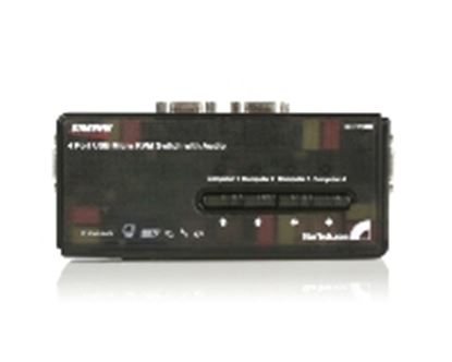 Imagen de STARTECH - JUEGO DE CONMUTADOR SWITCH KVM 4 PUERTOS VIDEO VGA USB 2.0 AUDIO