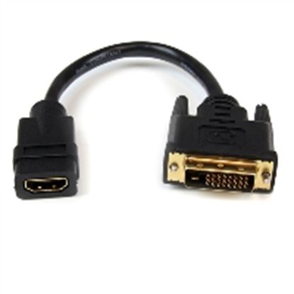 Imagen de STARTECH - CABLE ADAPTADOR VIDEO 20CM HDMI HEMBRA A DVI-D MACHO .