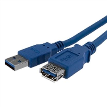 Imagen de PAQ. C/2 - STARTECH - CABLE 1M EXTENSION USB 3.0 MACHO A HEMBRA USB A AZUL EXTENS.R