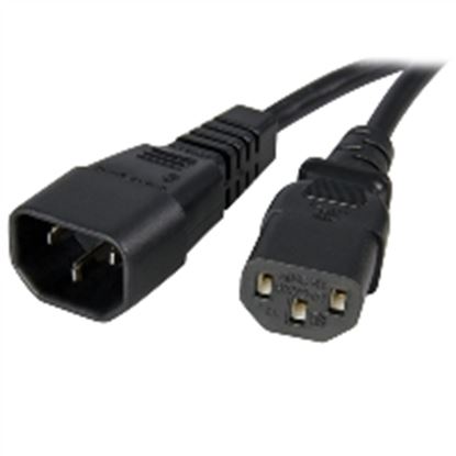Imagen de PAQ. C/2 - STARTECH - CABLE EXTENSION ALIMENTACION 91CM C14 A C13 14AWG CORRIENTE PC