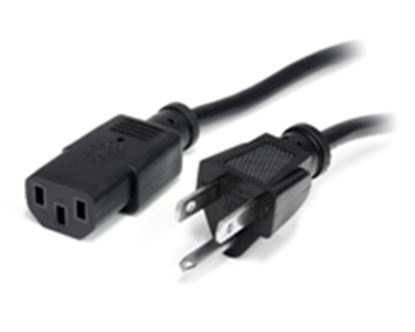 Imagen de PAQ. C/2 - STARTECH - CABLE 91CM CORRIENTE PARA PC COMPUTADORA C13 A NEMA5-15P TIERRA