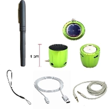 Imagen de DTC - GENÉRICO - BOCINA MINI CON LECTOR MICRO SD VERDE