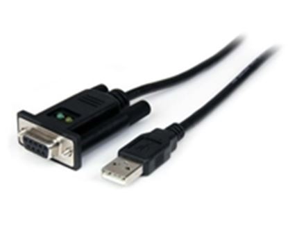 Imagen de STARTECH - CABLE 1M ADAPTADOR 1 PUERTO USB A MODEM NULL SERIAL DB9 FTDI.