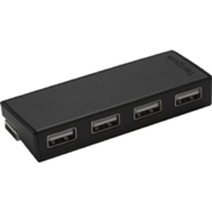 Imagen de PAQ. C/2 - TARGUS - HUB 4 PUERTOS USB 2.0 WINDOWS Y MAC ALIMENTACION USB NEGRO