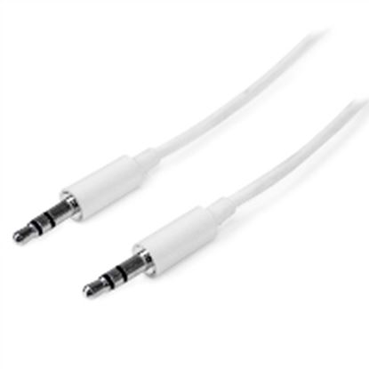 Imagen de PAQ. C/2 - STARTECH - CABLE 1M AUDIO ESTEREO 3.5MM MINIJACK PLUG MACHO MACHO .