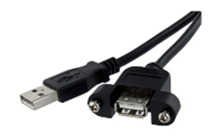 Imagen de PAQ. C/2 - STARTECH - CABLE 91CM USB 2.0 MONTAJE EN PANEL MACHO A HEMBRA USB A .