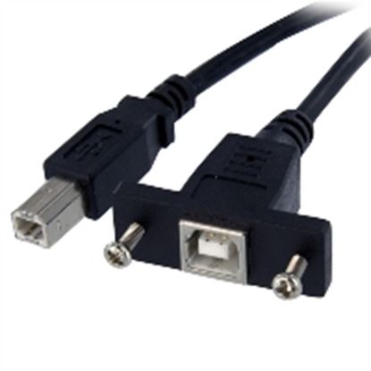 Imagen de PAQ. C/2 - STARTECH - CABLE 91CM USB 2.0 MONTAJE EN PANEL MACHO A HEMBRA USB B .