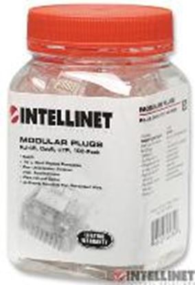 Imagen de INTELLINET - PLUG RJ45 CAT 6 UTP MULTIFILAR 100 PZAS                               