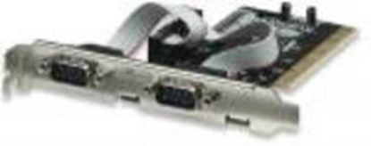 Imagen de MANHATTAN - TARJETA SERIAL PCI 2 PTOS  DB9*2                                      
