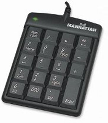 Imagen de PAQ. C/2 - MANHATTAN - TECLADO NUMERICO USB NEGRO                                            