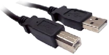 Imagen de PAQ. C/10 - DTC - B-ROBOTIX - CABLE USB V2.0 A-B NEGRO 1.80 MTS.