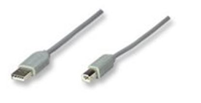 Imagen de PAQ. C/5 - MANHATTAN - CABLE USB A-B 3.0M, GRIS                                              