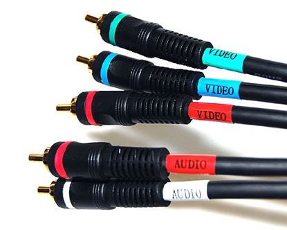 Imagen de PAQ. C/2 - DTC - B-ROBOTIX - CABLE RCA PREMIUM 3-3 VIDEO + 2-2 AUDIO 1.85 MTS.