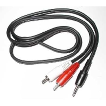 Imagen de PAQ. C/3 - DTC - B-ROBOTIX - CABLE RCA, 2 AUDIO MACHO A 3.5 MM MACHO, 1.8 M