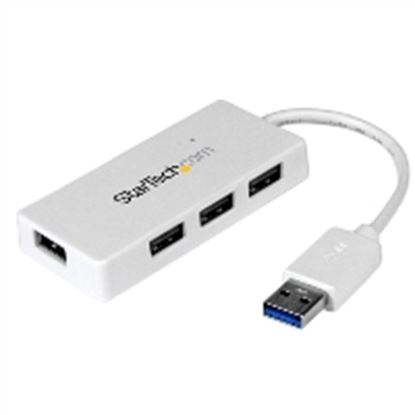 Imagen de STARTECH - CONCENTRADOR HUB USB 3.0 4 PUERTOS PARA LAPTOP BLANCO .