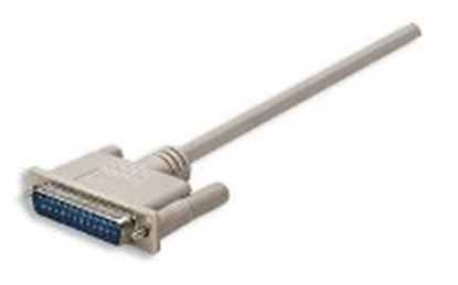 Imagen de PAQ. C/2 - MANHATTAN - CABLE NULL MODEM DB9H-DB25M 1.8M, MOL                                 