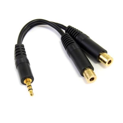 Imagen de PAQ. C/3 - STARTECH - DIVISOR DE CABLE ESTEREO PARA AUDIFONOS SPLITTER EN Y M A 2XH