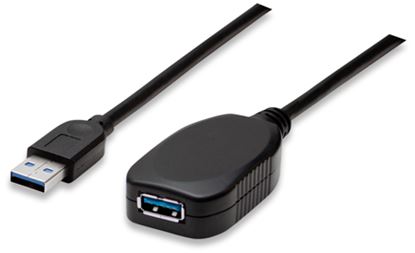 Imagen de MANHATTAN - CABLE USB EXTENSION ACTIVA 5.0M NEGRO