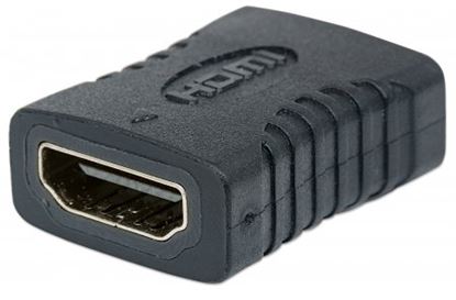 Imagen de PAQ. C/3 - MANHATTAN - COPLE  HDMI A HEMBRA A A HEMBRA, CONEXIÓN RECTA