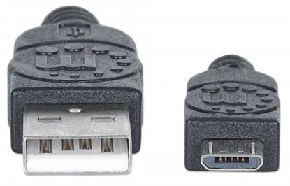 Imagen de PAQ. C/3 - MANHATTAN - CABLE USB V2.0 A-MICRO B 3.0M NEGRO