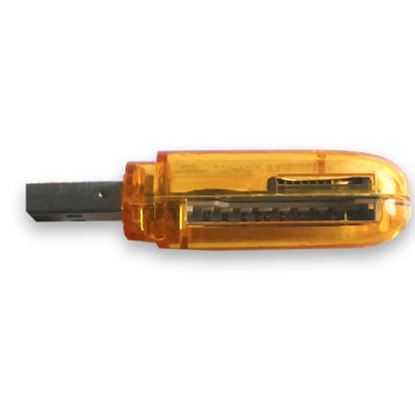 Imagen de PAQ. C/3 - DTC - B-ROBOTIX - LECTOR USB V2.0 MICRO SD TODO EN UNO AMARILLO TRANSLÚCIDO