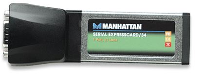 Imagen de MANHATTAN - TARJETA SERIAL EXPRESS/34 PORTATIL 1*DB9                              