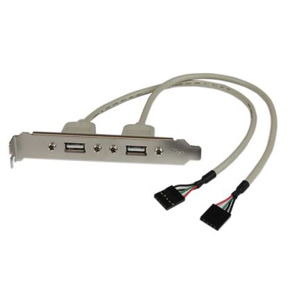 Imagen de PAQ. C/2 - STARTECH - ADAPTADOR BRACKET PLACA USB A 2 PUERTOS