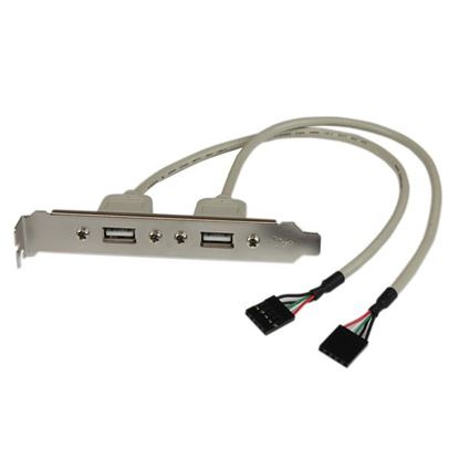 Imagen de PAQ. C/2 - STARTECH - ADAPTADOR BRACKET PLACA USB A 2 PUERTOS