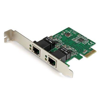 Imagen de STARTECH - TARJETA RED GIGABIT ETHERNET 2 PUERTOS PCI EXPRESS NIC RJ45 .