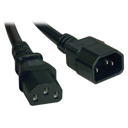 Imagen de PAQ. C/2 - TRIPLITE - CABLE DE EXTENSION COMPUTADORA PC C14/C13 10A 18AWG 4.57M .