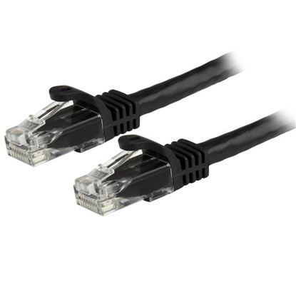 Imagen de PAQ. C/2 - STARTECH - CABLE RED 1.8M NEGRO CAT6 ETHE ERNET GIGABIT SIN ENGANCHES