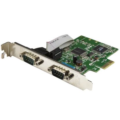 Imagen de STARTECH - TARJETA SERIAL PCI EXPRESS 2 P PUERTOS DB9 RS232 UART 16C1050