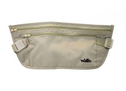 Imagen de WALLIS - CARTERA DE SEGURIDAD CON CORREA PARA CINTURA, 30X13 CM, COLOR BEIGE