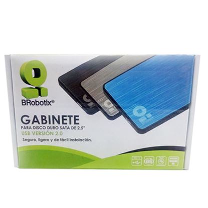 Imagen de PAQ. C/2 - DTC - B-ROBOTIX - GABINETE 2.5" SATA USB V2.0 AZUL    