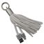 Imagen de PAQ. C/3 - DTC - B-ROBOTIX - CABLE USB V2.0 A LIGHTNING LLAVERO PARA BOLSO BLANCO