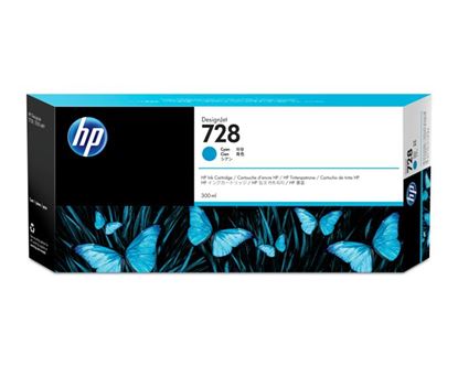 Imagen de HEWLETT PACKARD - HP 728 CYAN 300ML TINTA AMPLIO FORMATO F9K17A