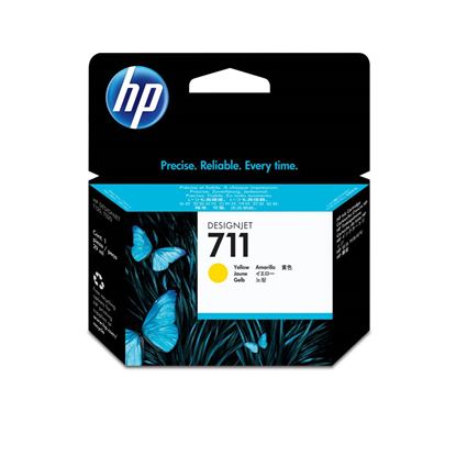 Imagen de HEWLETT PACKARD - HP 711 AMARILLO 29ML TINTA AMPLIO FORMATO CZ132A