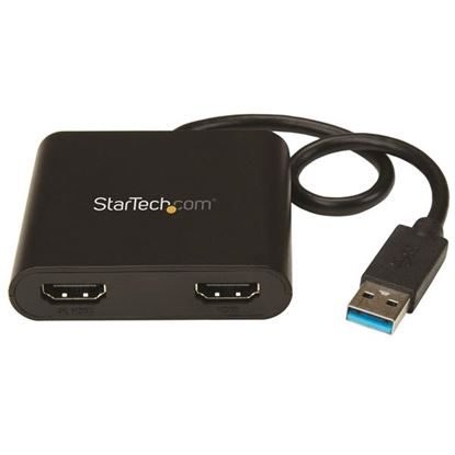 Imagen de STARTECH - ADAPTADOR DE VIDEO EXTERNO USB 3.0 A 2 PUERTOS HDMI 4K