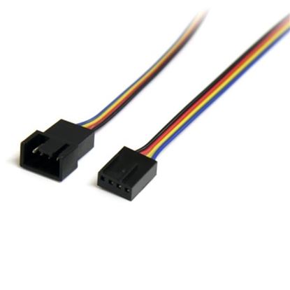 Imagen de PAQ. C/2 - STARTECH - CABLE DE 0.3M DE EXTENSION DE ALIMENTACION VENTILADOR 4 PIN
