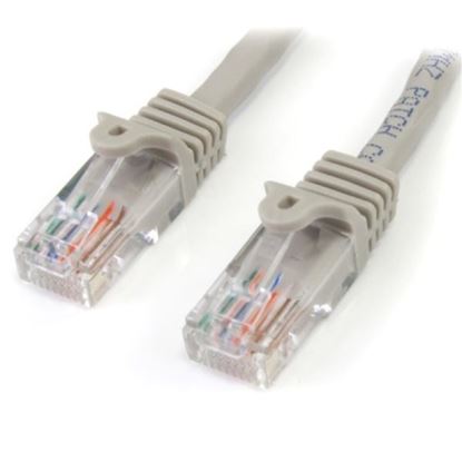 Imagen de PAQ. C/2 - STARTECH - CABLE 3M GRIS RED 100MBPS CAT5E ETHERNET RJ45 SNAGLESS