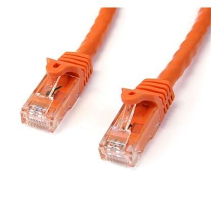 Imagen de PAQ. C/2 - STARTECH - CABLE 2M NARANJA RED GIGABIT CAT6 ETHERNET RJ45 SNAGLESS