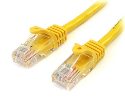 Imagen de PAQ. C/2 - STARTECH - CABLE 1M AMARILLO RED 100MBPS CAT5E ETHERNET RJ45 SNAGLESS