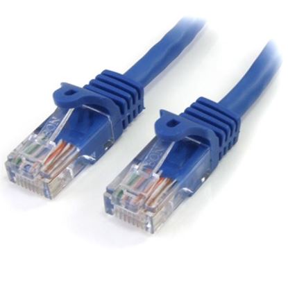 Imagen de PAQ. C/2 - STARTECH - CABLE 2M AZUL RED 100MBPS CAT5E ETHERNET RJ45 SNAGLESS